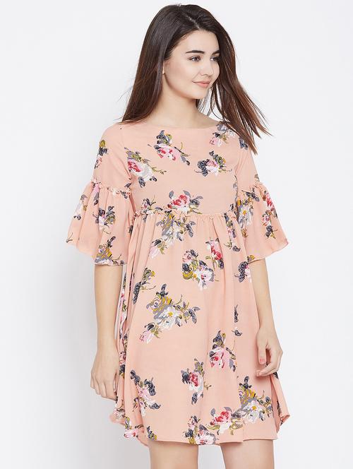 women printed flared dress - 20509148 - Standard Image - 0