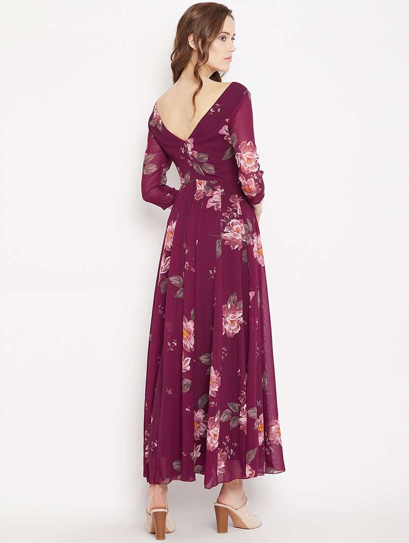 women printed maxi dress - 20509158 - Standard Image - 2