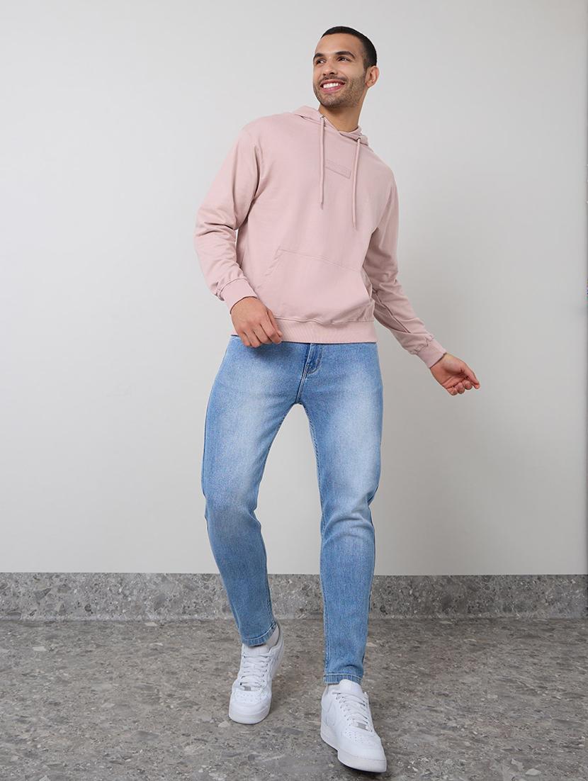 men pink cotton regular sweatshirt - 20509358 - Standard Image - 2