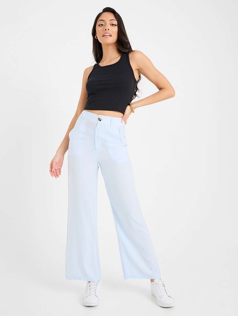 women flat front trouser - 20509480 -  Standard Image - 2