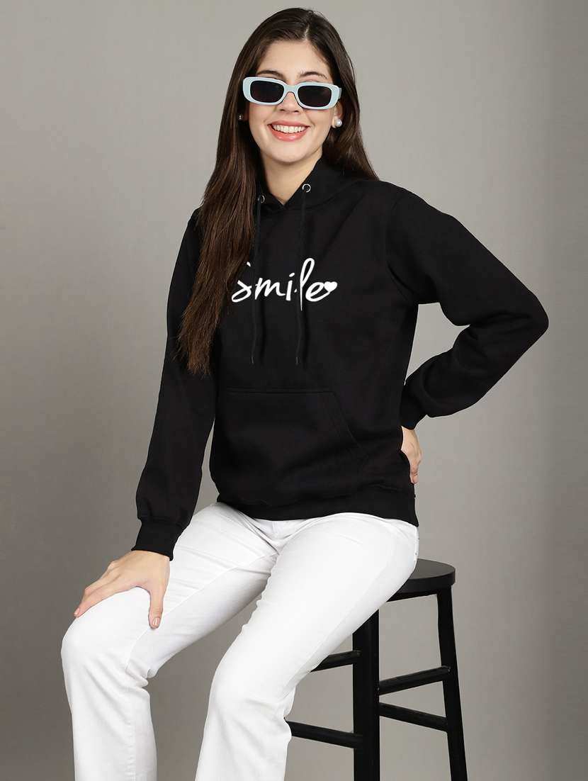 women black fleece hoodie - 20509549 -  Standard Image - 2