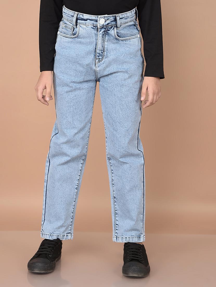 black solid relaxed fit jeans