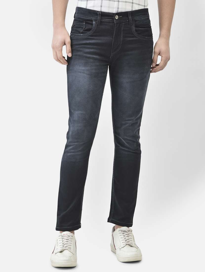 mens slim fit plain jeans