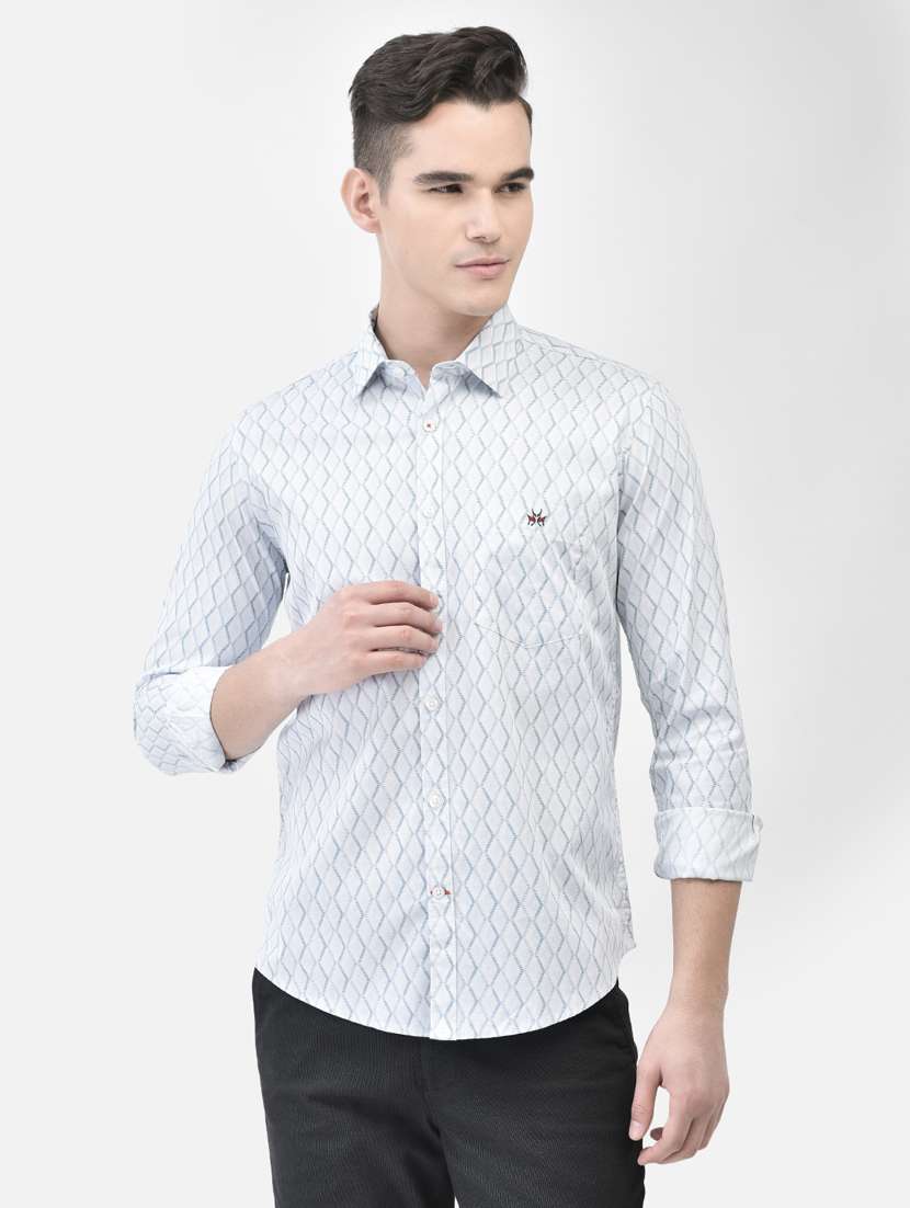 light blue cotton casual shirt