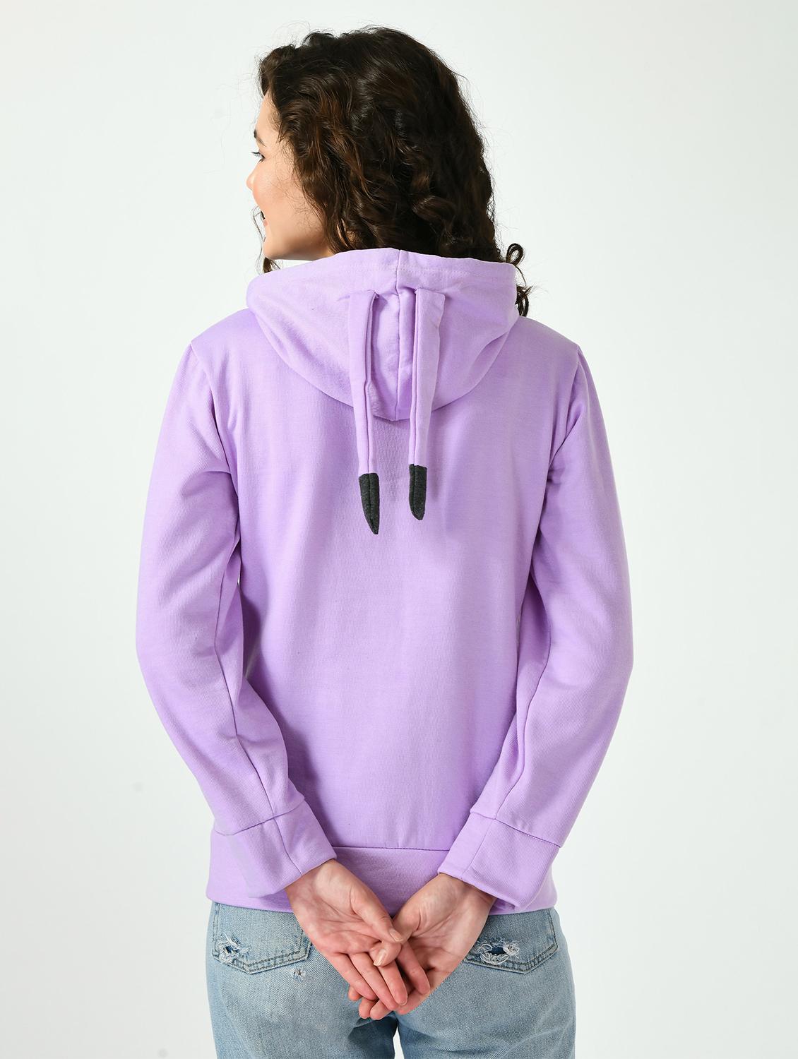 printed hood neck sweatshirt - 20510270 - Standard Image - 2