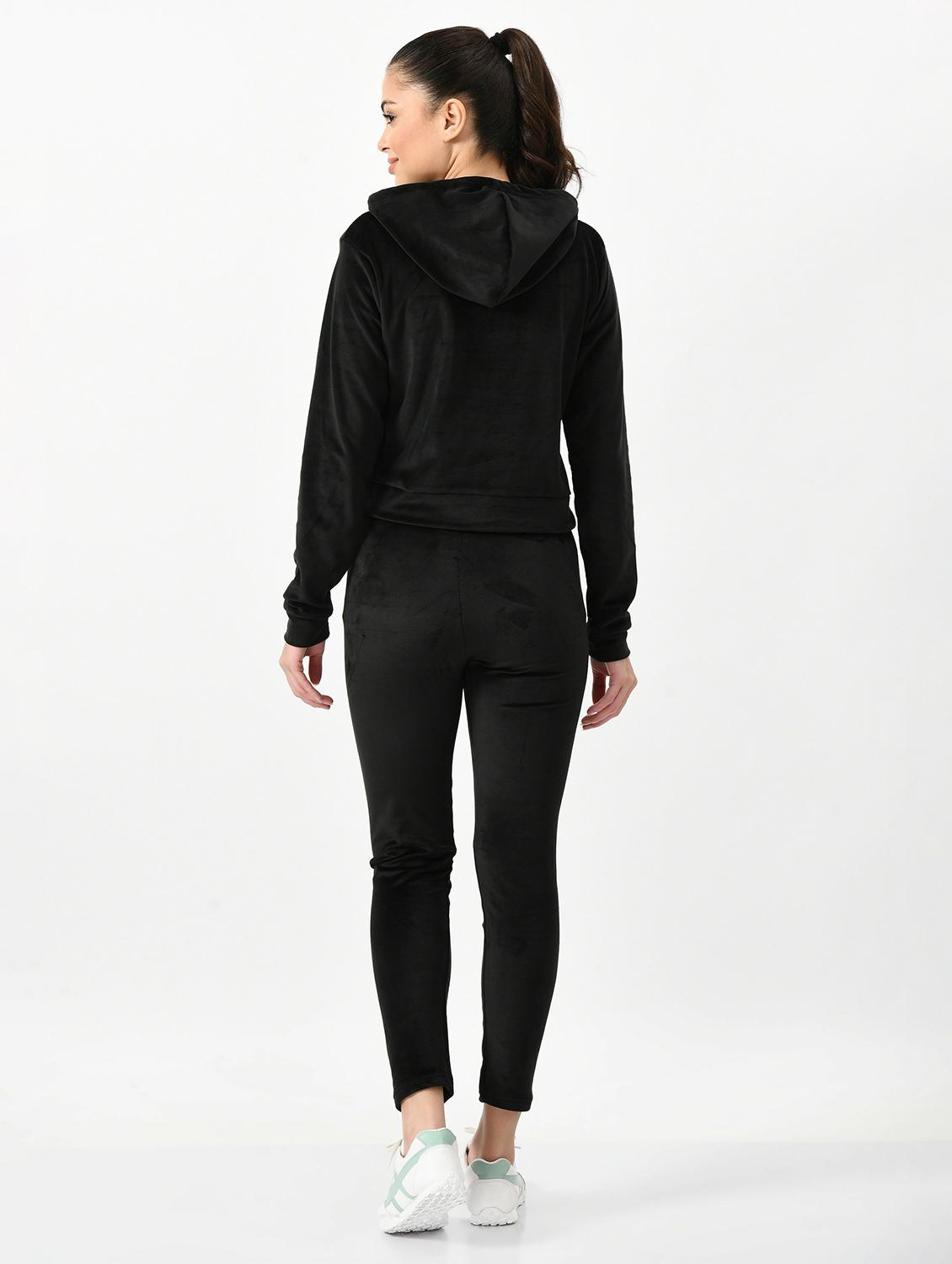 black cotton blend sweatshirt - 20510292 - Standard Image - 2