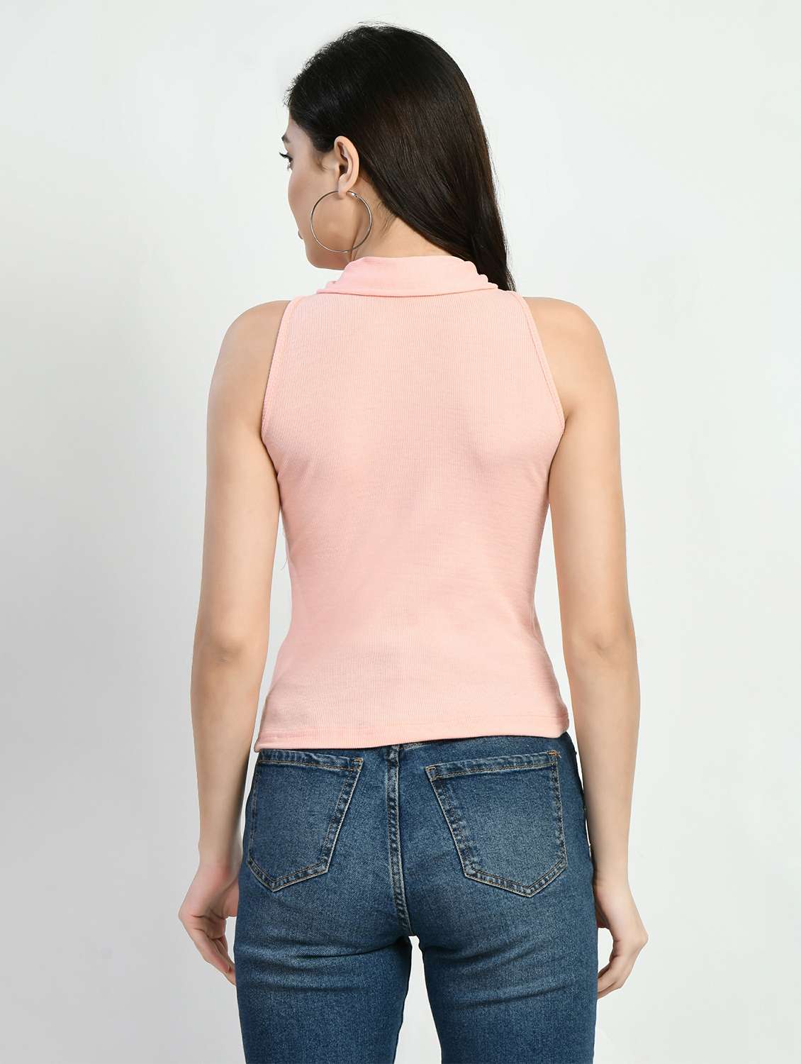 women solid sleeveless top - 20510691 - Standard Image - 2