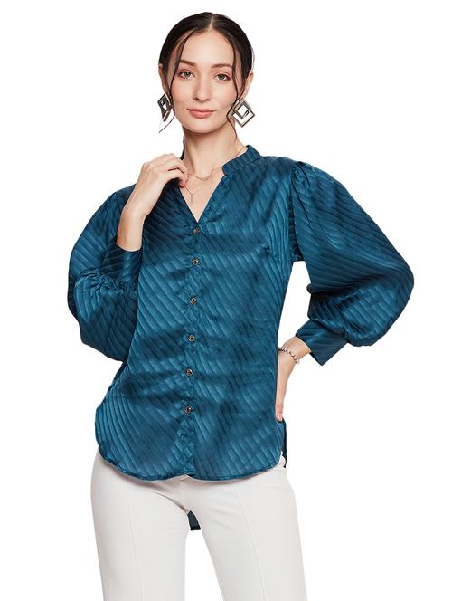 women self design striped shirt - 20511213 - Standard Image - 0