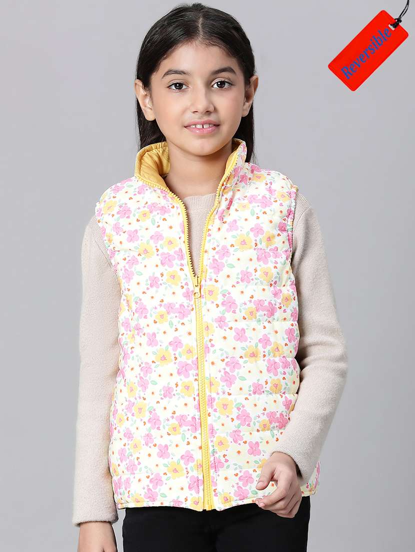 girl sleeveless bomber jacket