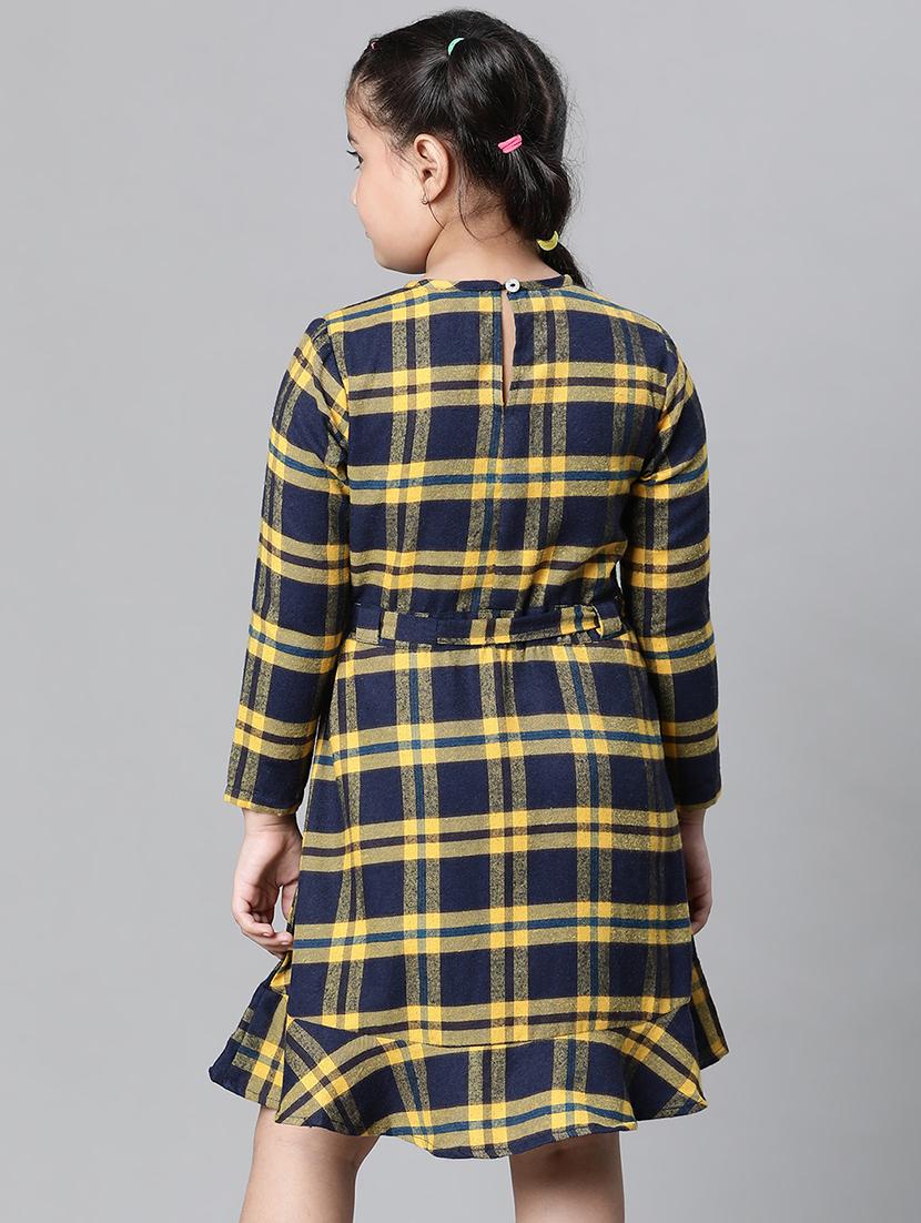 girls round neck long sleeves frock - 20511251 - Standard Image - 2