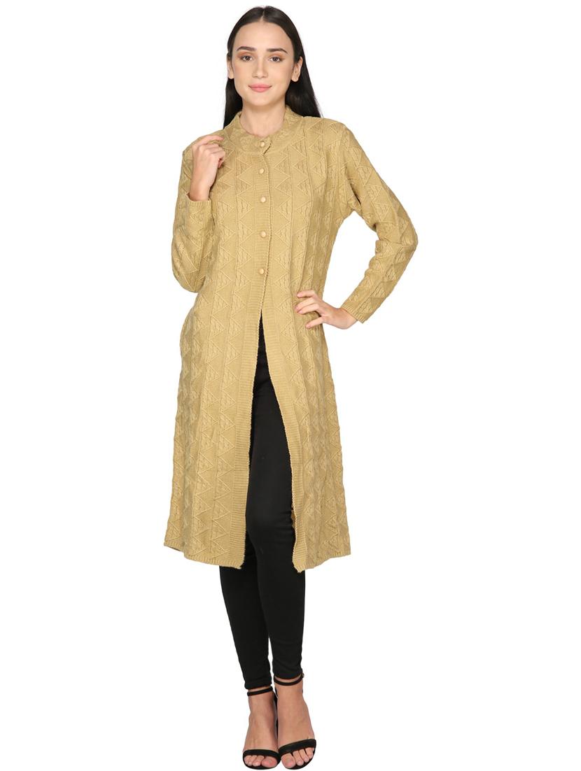 women beige long sleeves cardigans - 20511769 - Zoom Image - 0