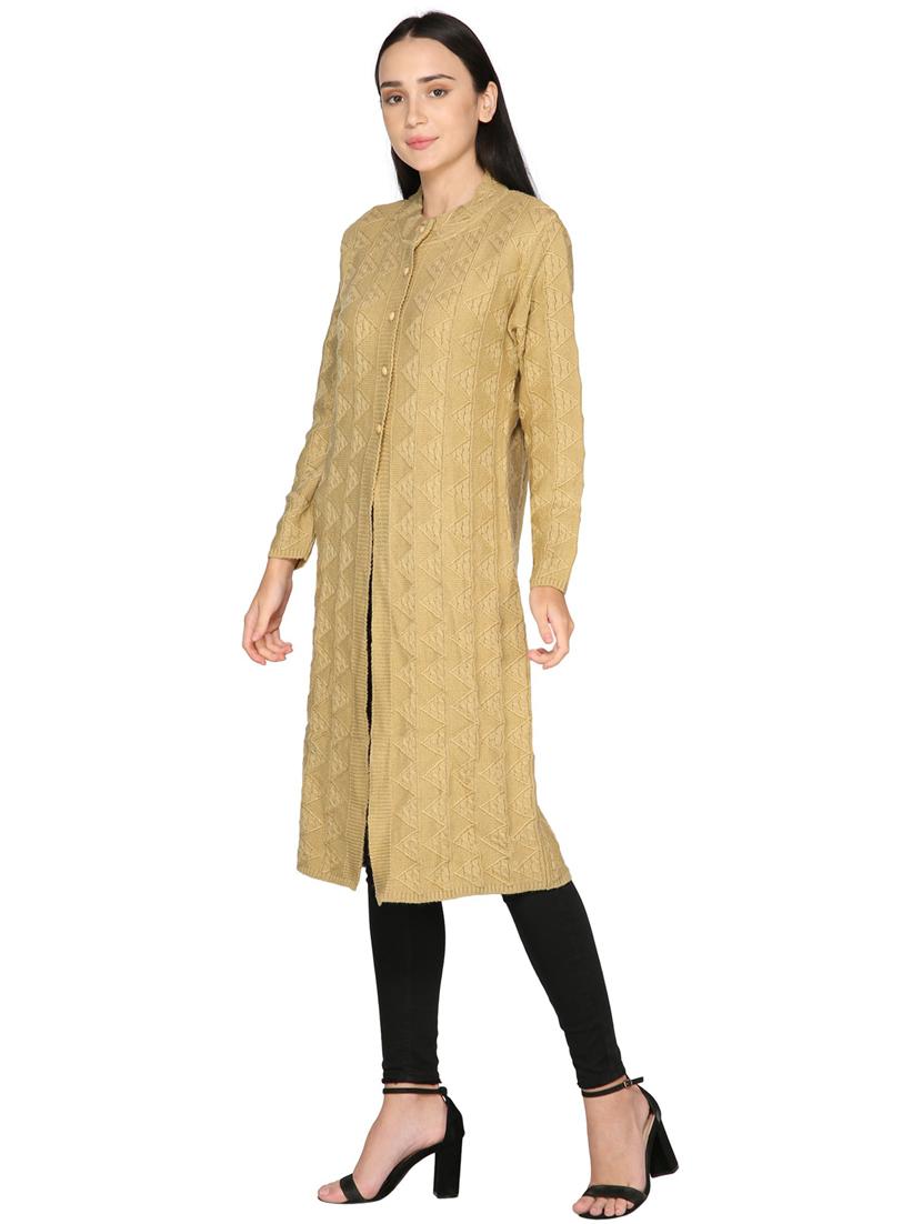 women beige long sleeves cardigans - 20511769 - Standard Image - 2