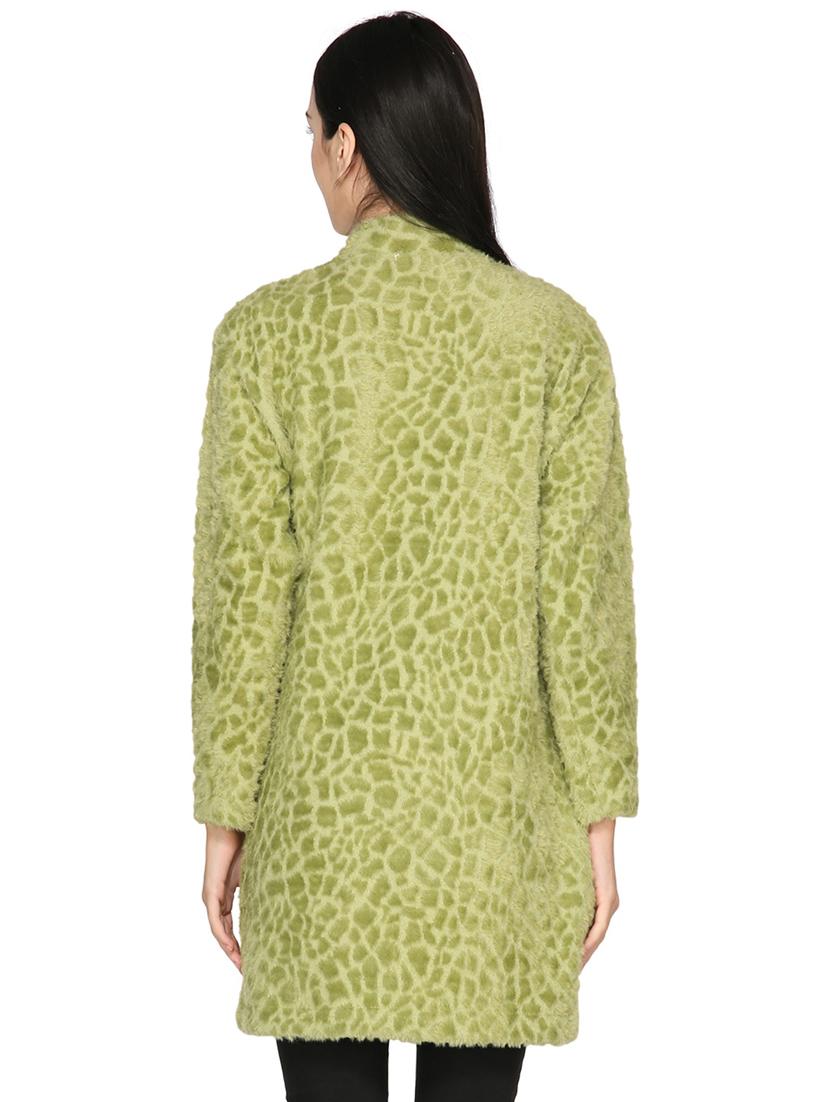 women green full sleeves coat - 20511772 - Standard Image - 2