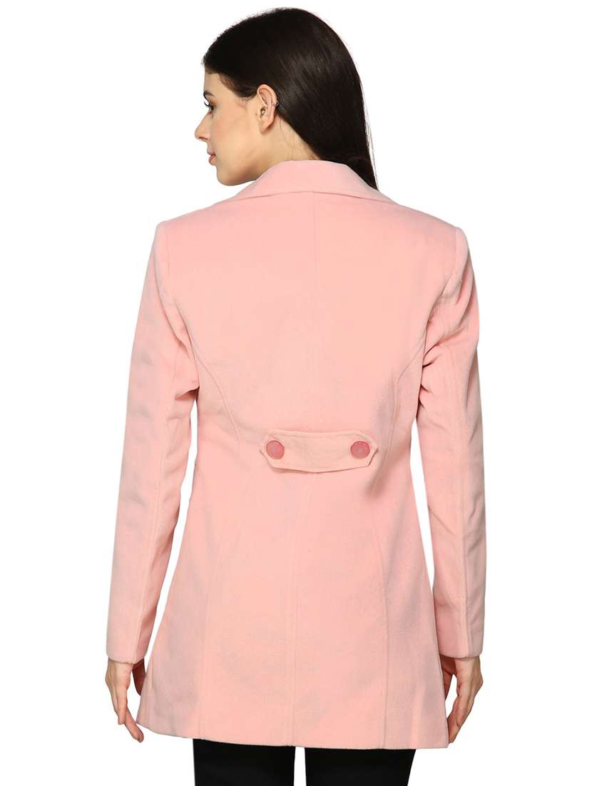 women rosewater solids full sleeves coat - 20511793 -  Standard Image - 2