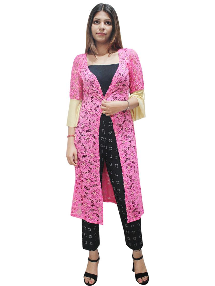 women self design bell sleeve shrugs - 20512149 -  Zoom Image - 0