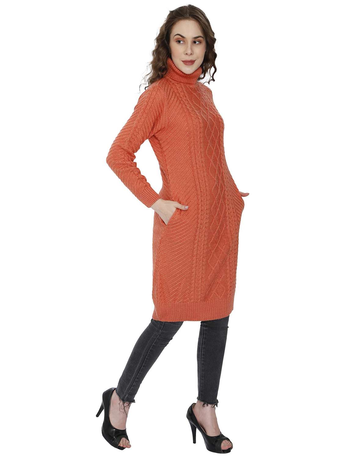 women knitted dress - 20512272 - Standard Image - 2