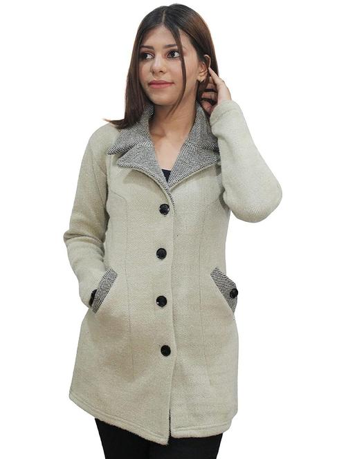 women self design full sleeve coatigan - 20512273 - Standard Image - 0