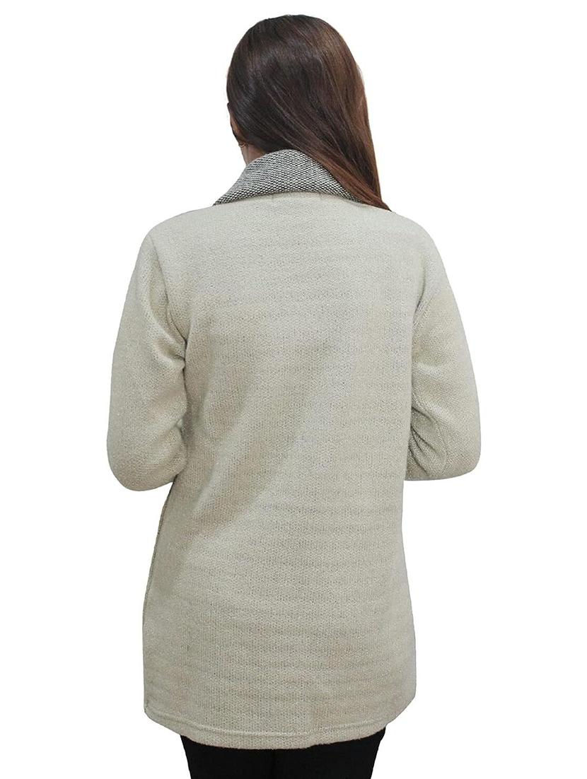 women self design full sleeve coatigan - 20512273 - Standard Image - 2