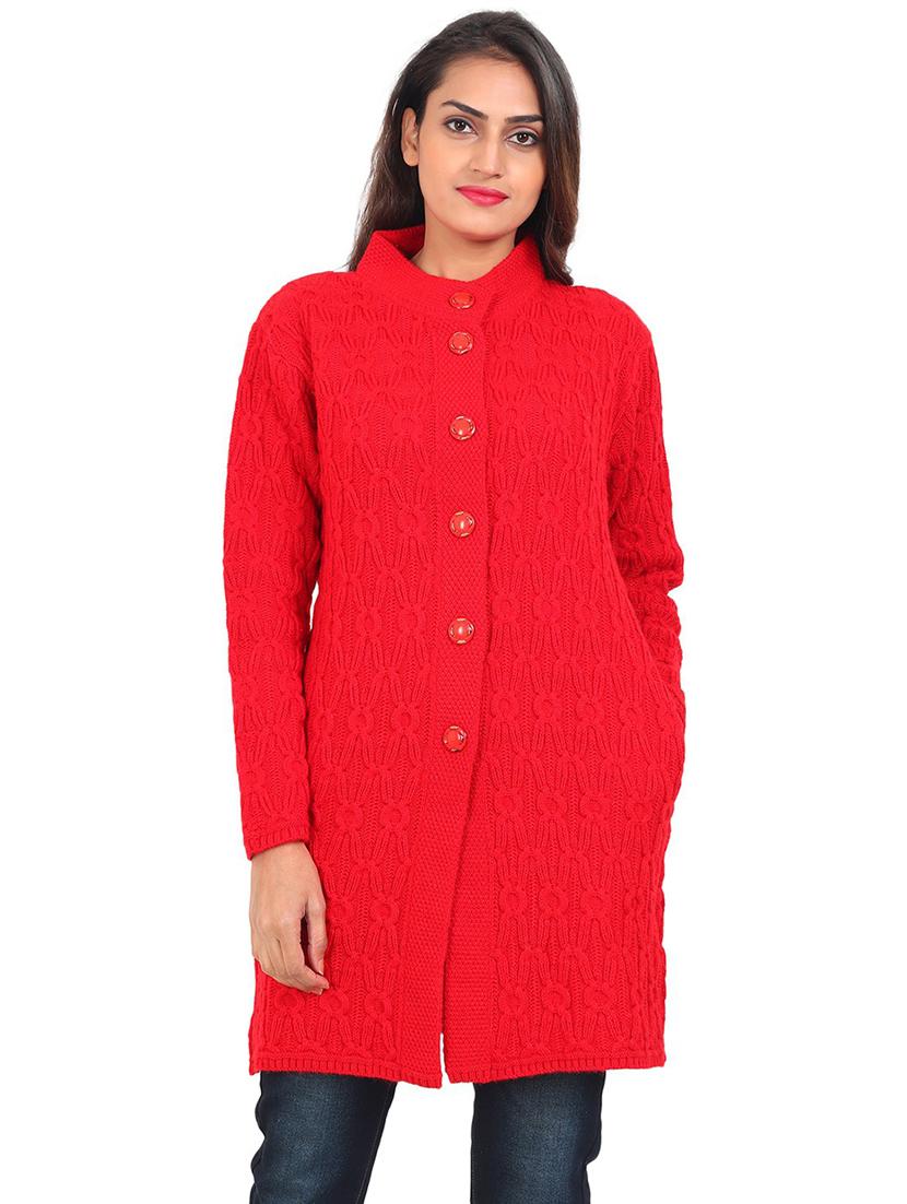 women self design woollen cardigan - 20512274 - Zoom Image - 0