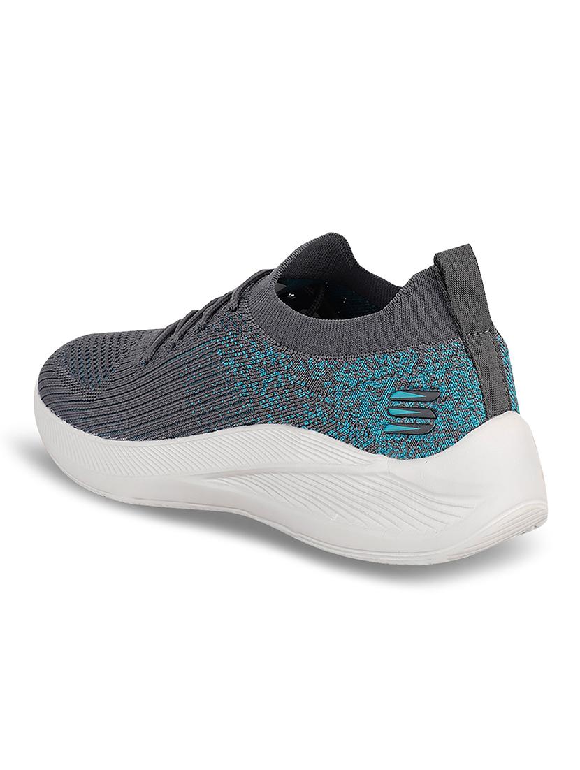 men self designed grey lace up sport shoe - 20512874 - Standard Image - 2