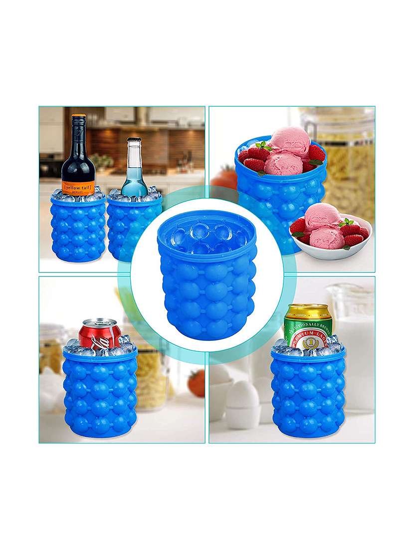 clearex kitchen large silicone ice bucket, (2 in 1) ice cube maker - 20512899 -  Standard Image - 2