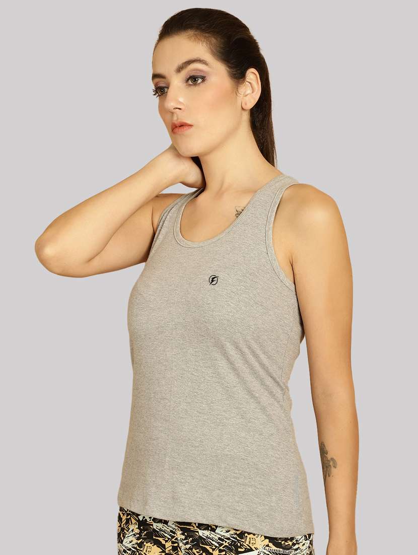 women solid tank top - 20517583 - Standard Image - 2