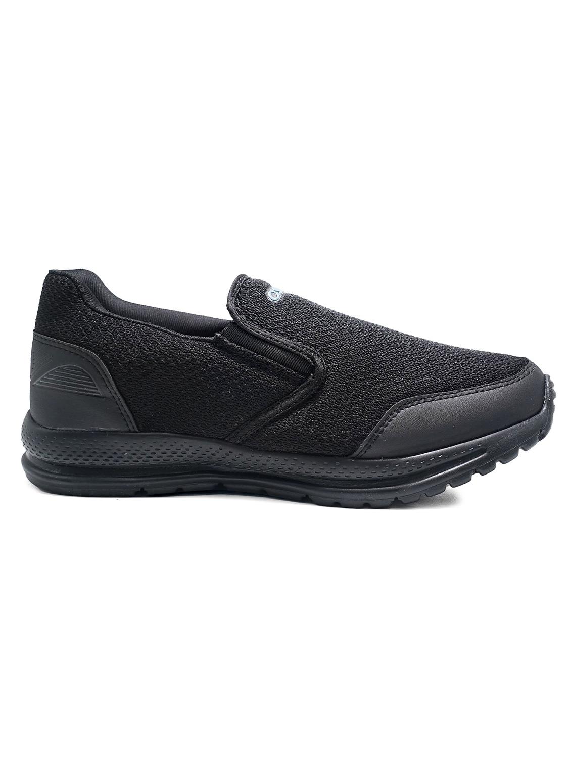 men solid black slip on sport shoe - 20519544 - Standard Image - 2