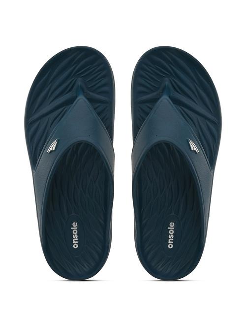 men solid teal slip on slipper - 20519875 -  Standard Image - 0