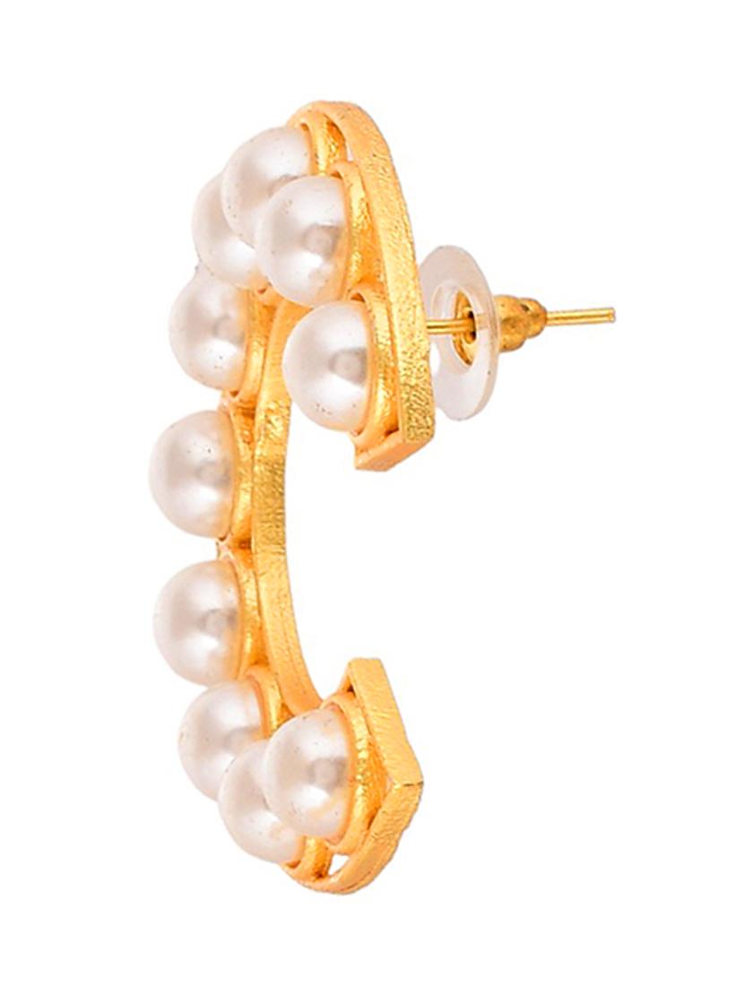 gold brass hoop earring - 20520276 - Standard Image - 2