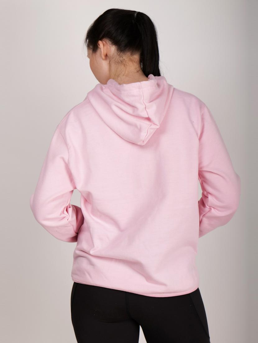 pink fleece chest print sweatshirt - 20523356 - Standard Image - 2