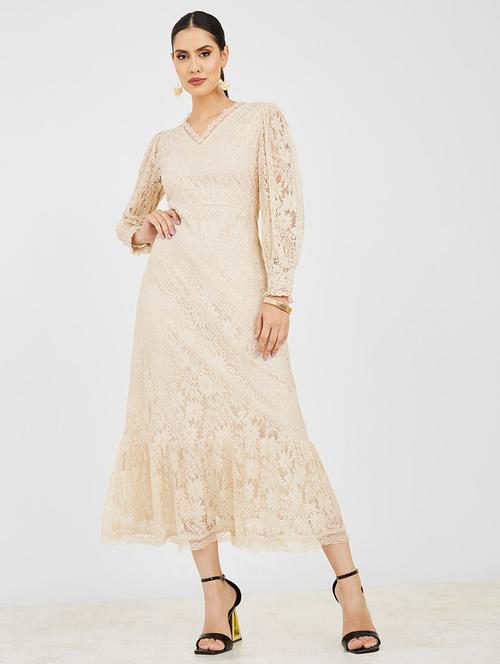 women self design tiered dress - 20533359 - Standard Image - 0