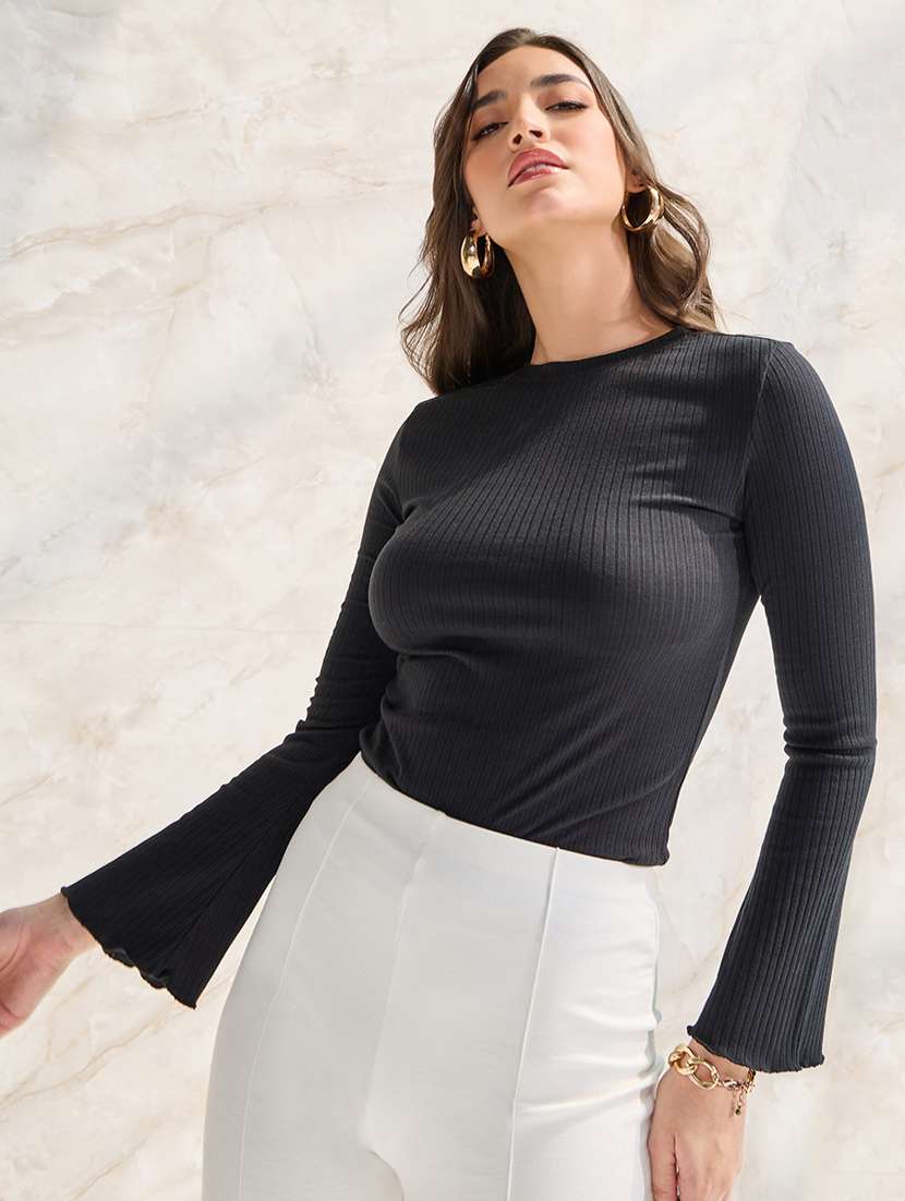 women solid top - 20533605 -  Standard Image - 2