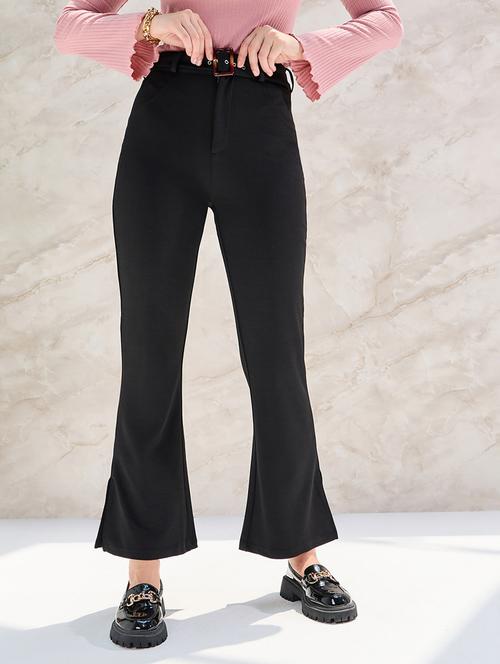 women black bootcut trousers - 20533629 - Standard Image - 0