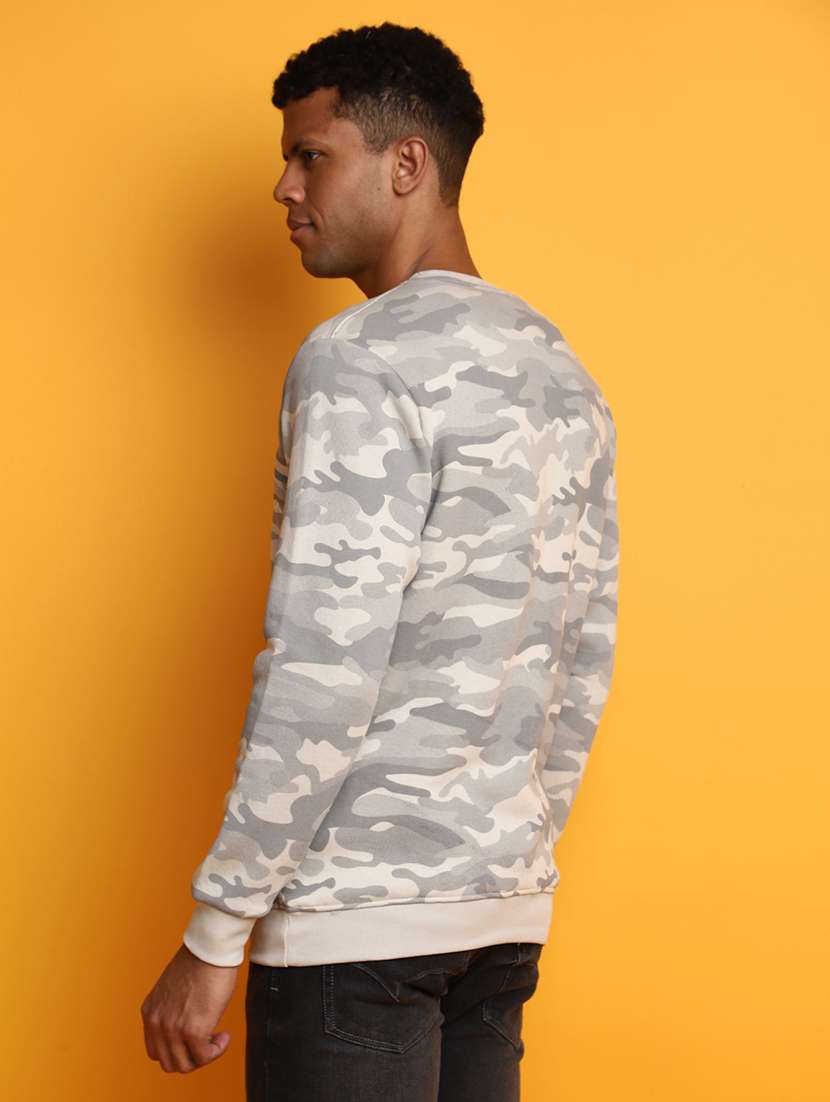 men camouflage long sleeve sweatshirt - 20534104 - Standard Image - 2