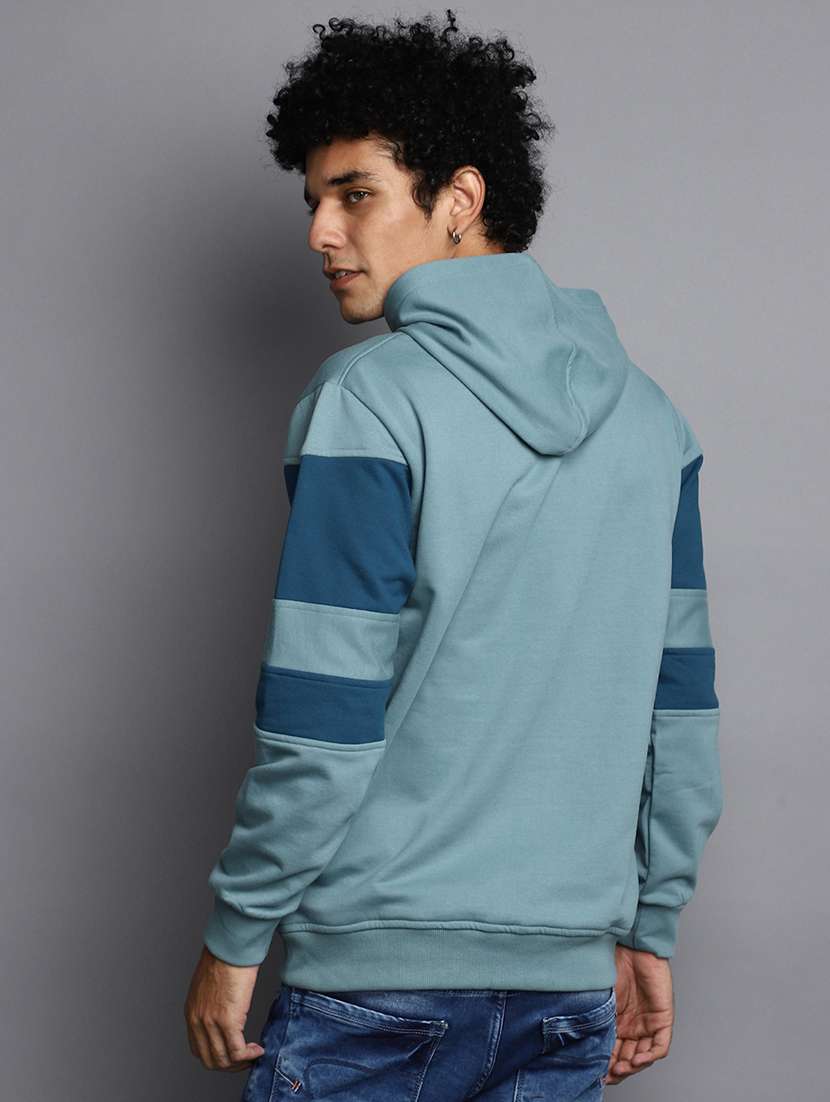 men color block cotton sweatshirt - 20534143 -  Standard Image - 2