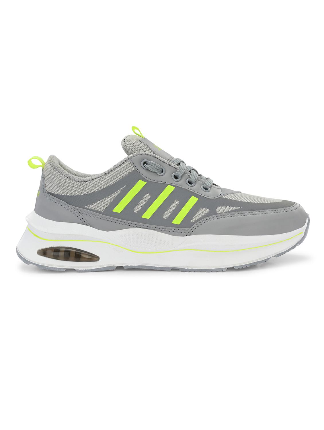 men grey color blocked lace-up sports shoe - 20534165 - Standard Image - 2