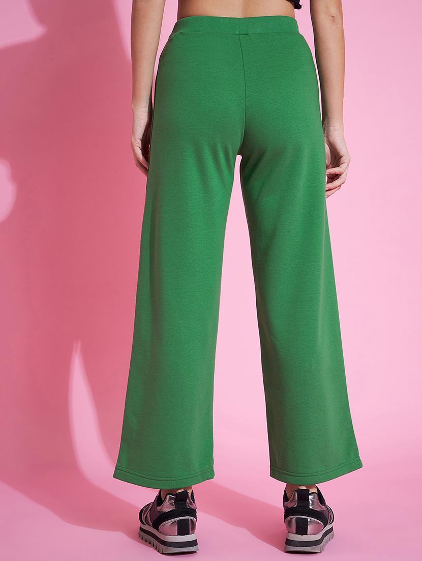 women green cotton track pant - 20534319 - Standard Image - 2