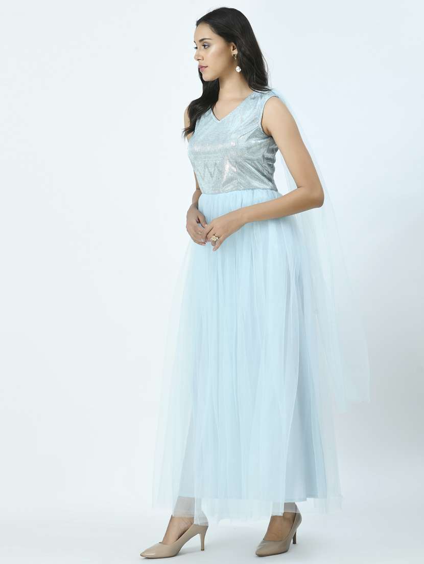 women shimmer gown dress - 20534385 -  Standard Image - 2