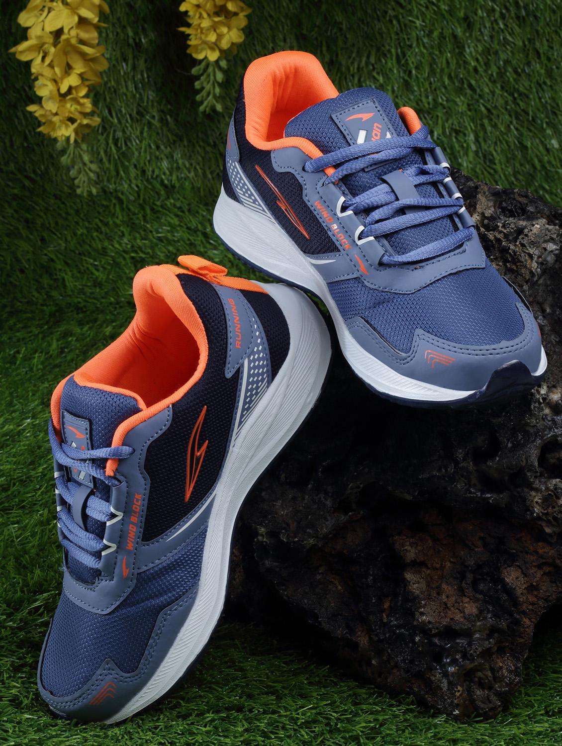 boys blue & black mesh sports shoe