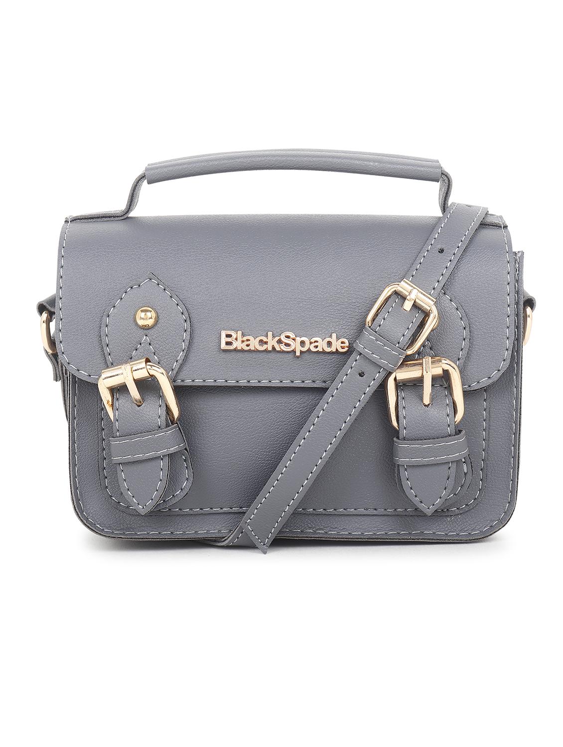 grey leatherette (pu) sling bag - 20535287 - Zoom Image - 0