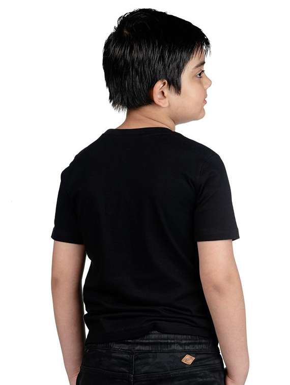 boys round neck typographic printed t-shirt - 20535345 -  Standard Image - 2