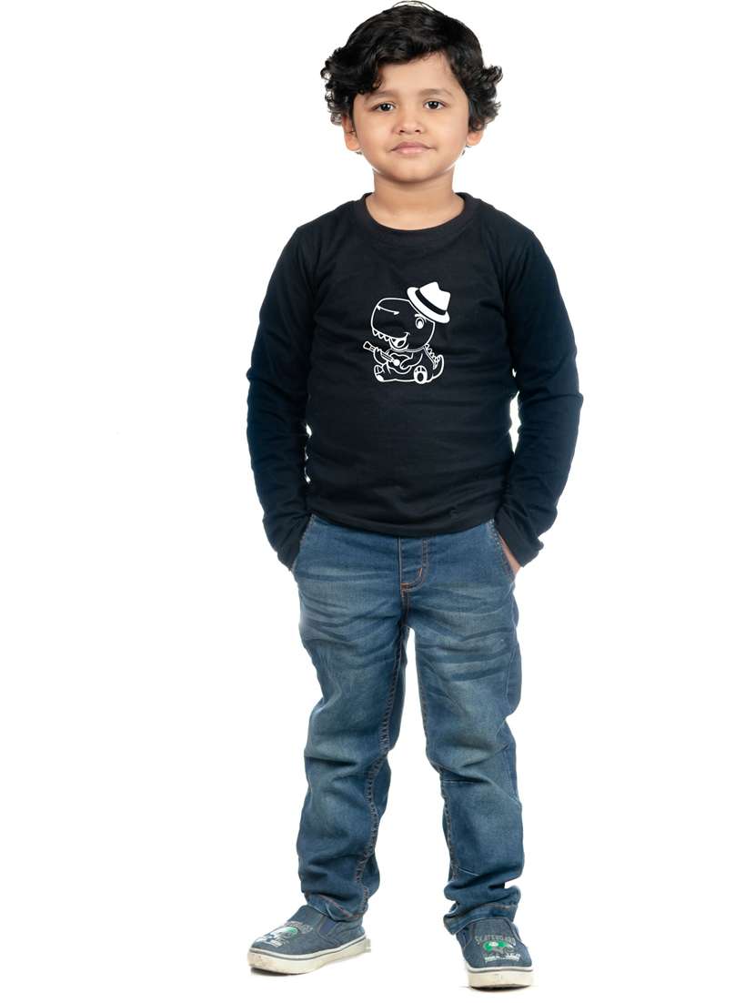 boys round neck graphic printed t-shirt - 20535695 -  Standard Image - 2