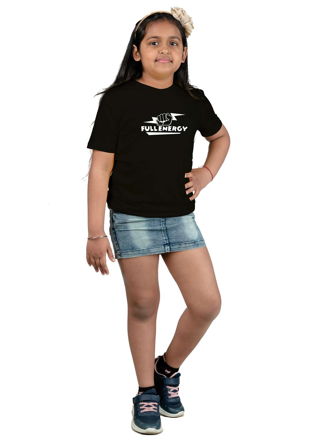 black cotton blend tee - 20535800 -  Standard Image - 2