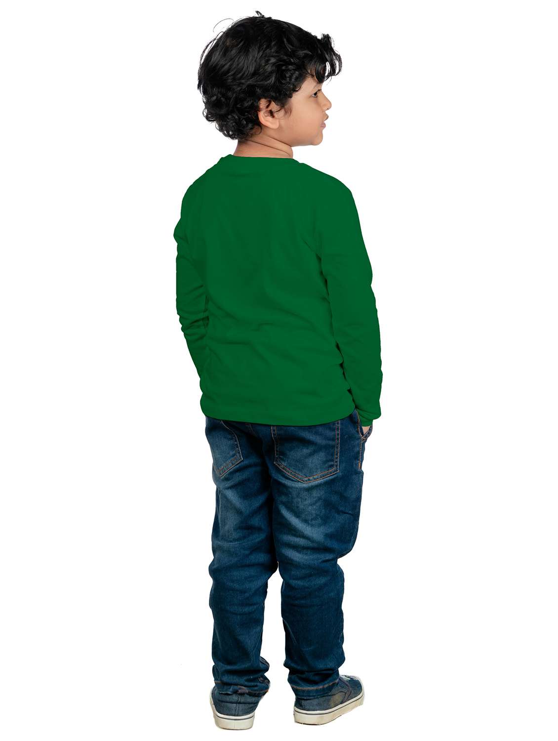 green cotton blend tee - 20535951 -  Standard Image - 2