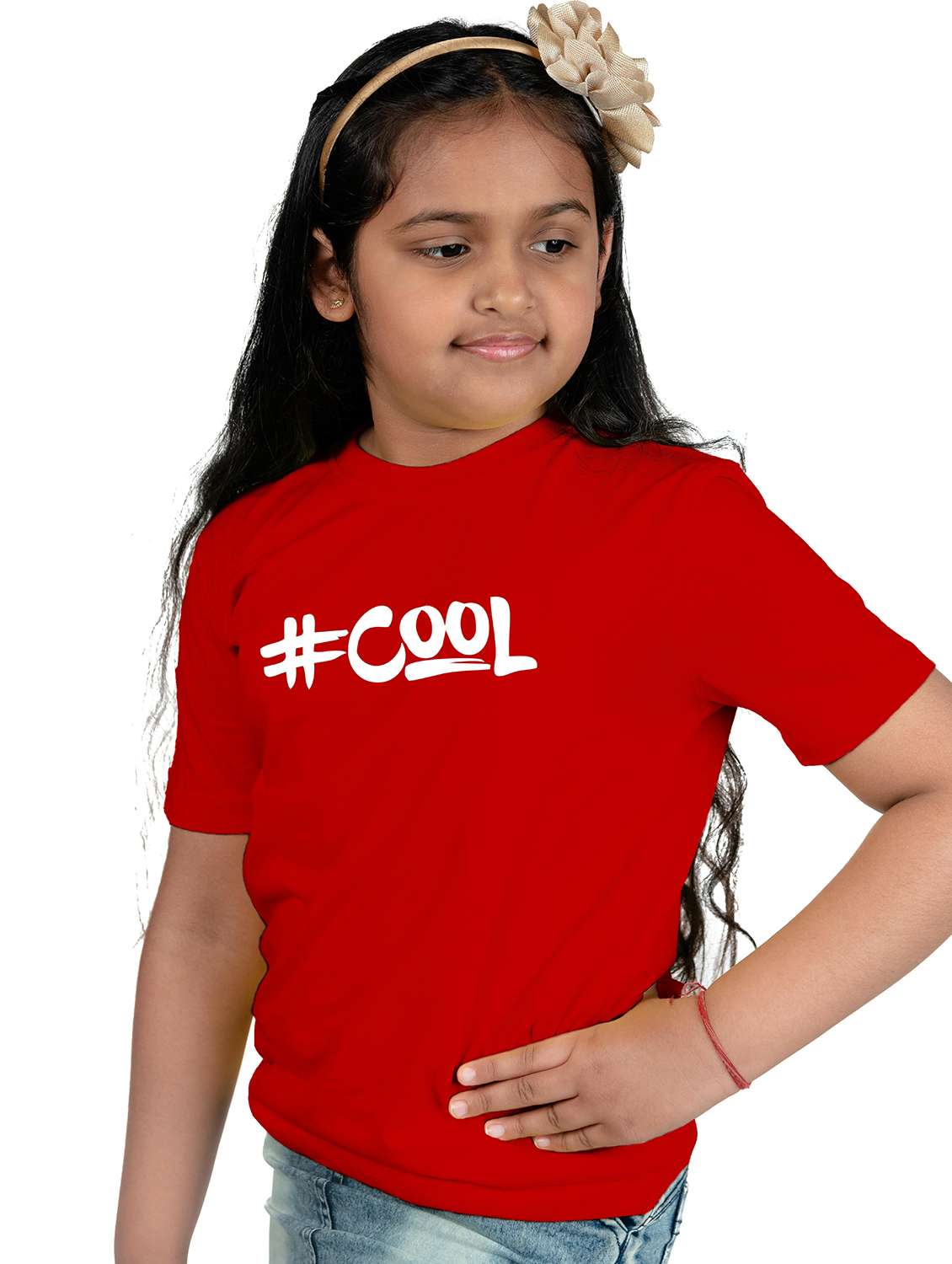 red cotton blend tee - 20536095 -  Standard Image - 2