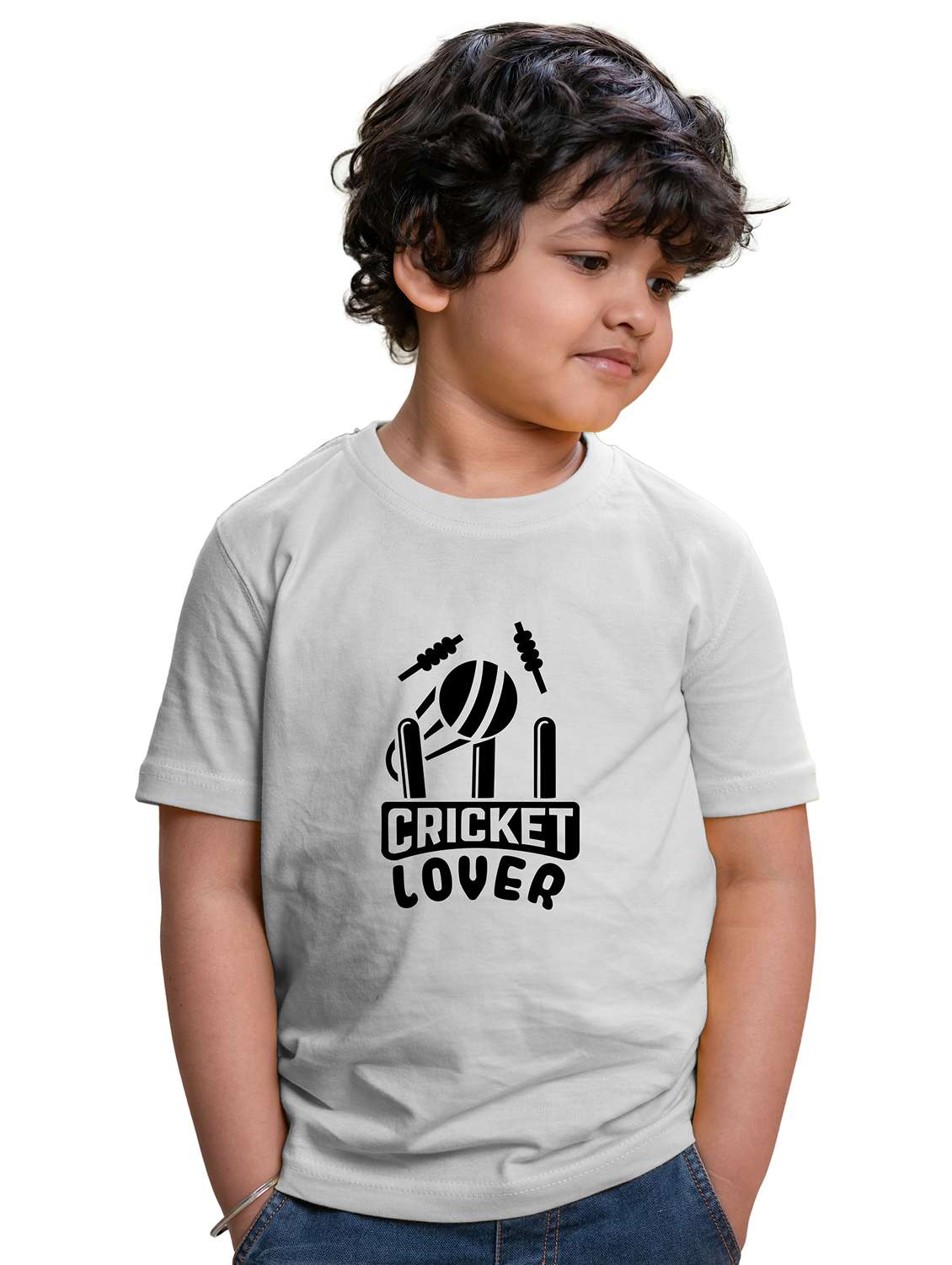boys round neck front printed t-shirt - 20536123 - Zoom Image - 0