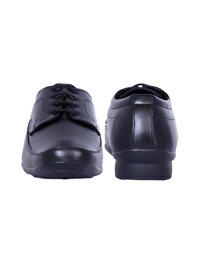 men black solid lace-up derby - 20536373 - Standard Image - 2
