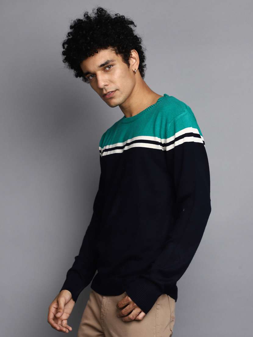 men color blocked pullover - 20536536 -  Standard Image - 2