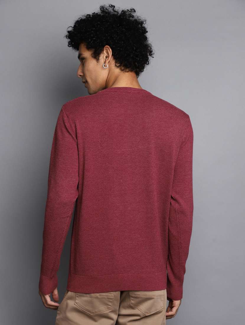men solid crew neck pullover - 20536541 -  Standard Image - 2