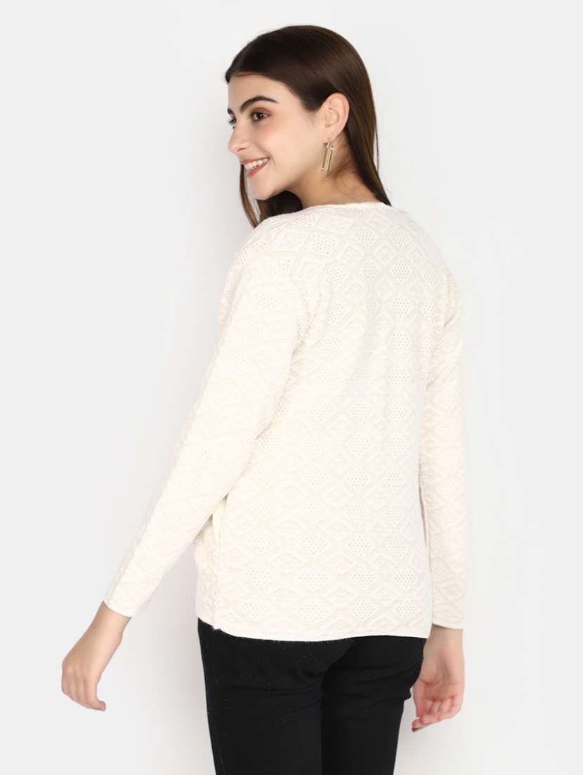Women Long Sleeved Solid Cardigan - 20536649 -  Standard Image - 2